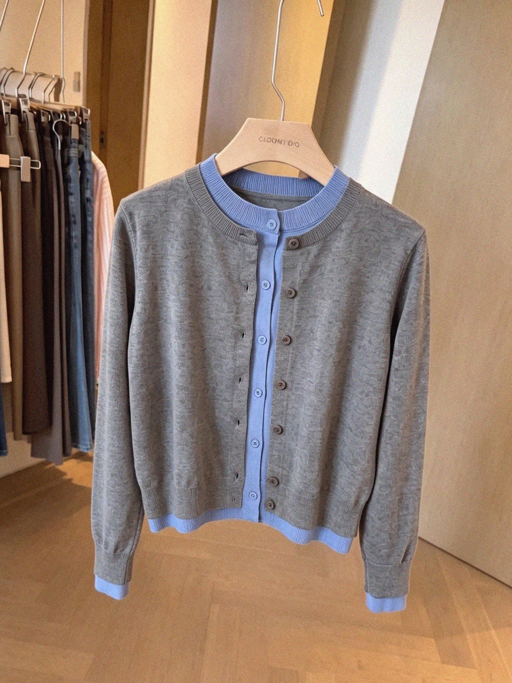 2026 New Faux Two-Piece Knit Top for Women Early Autumn Winter Stylish Unique Cardigan Sweater Outerwear - Image 2